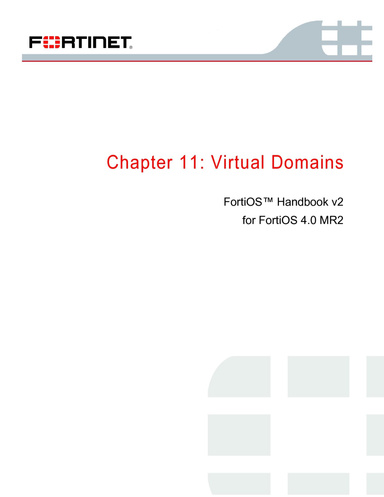 FortiOS Handbook V2, Chapter 11: Virtual Domains