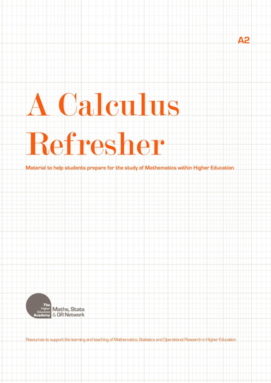 A Calculus Refresher (A2)