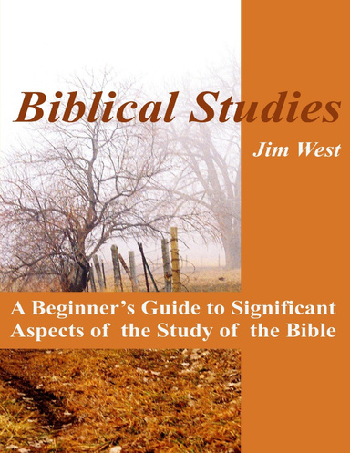 Biblical Studies: A Beginners Guide to Significant Aspects of the Study of the Bible