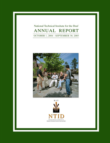 National Technical Institute for the Deaf Annual Report