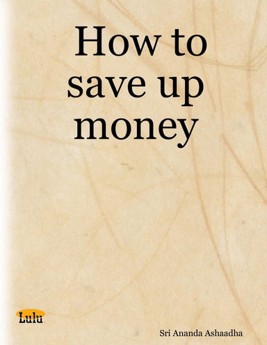 How to save up money