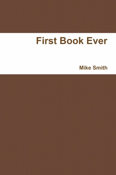 First Book Ever