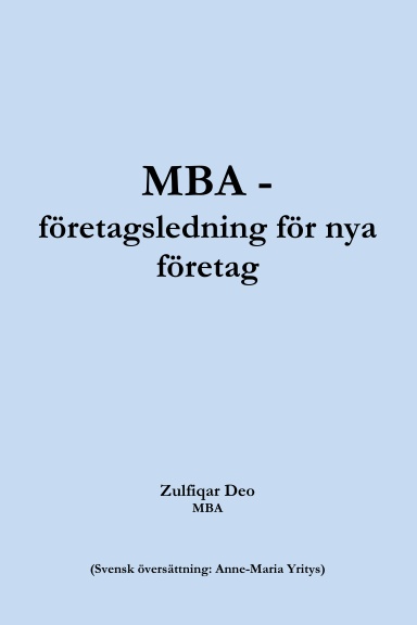 MBA for Startups (Swedish)
