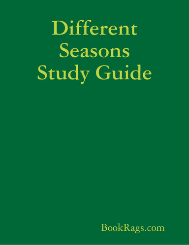 Different Seasons Study Guide