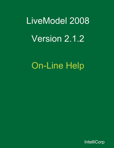LiveModel 2008 v2.1.2 On-Line Help