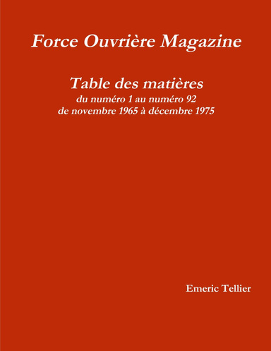 Force Ouvrière Magazine