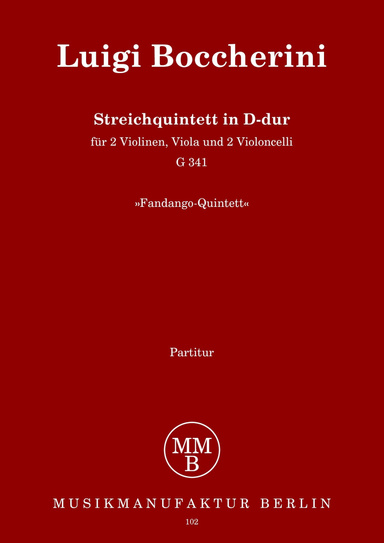 Luigi Boccherini - Streichquintett in D-dur, G-341