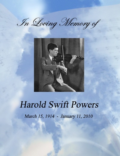 Memorial of Harold Swift Powers