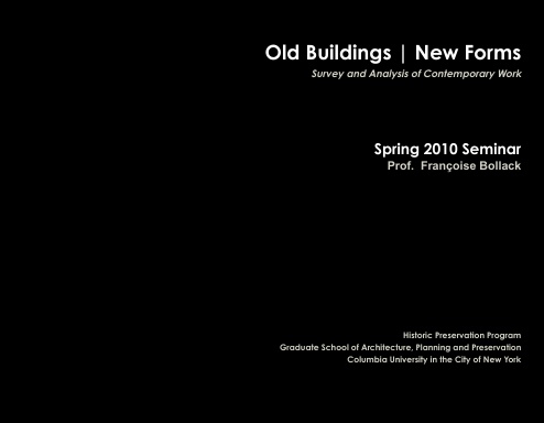 Old Buildings | New Forms