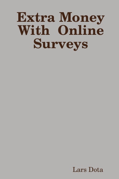 Extra Money With  Online Surveys