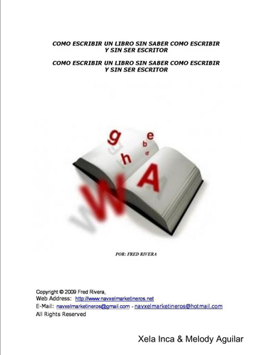 Como Escribir un Libro sin Saber como Escribir