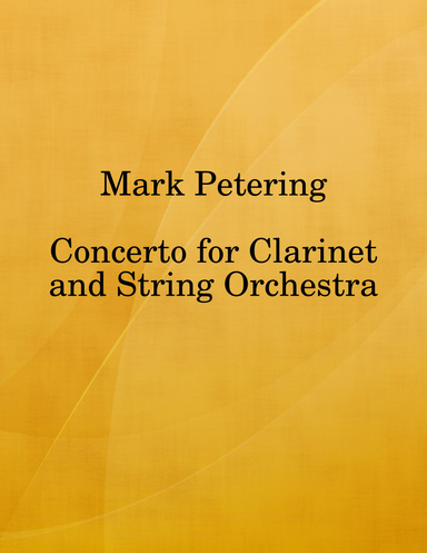 Concerto for Clarinet and String Orchestra