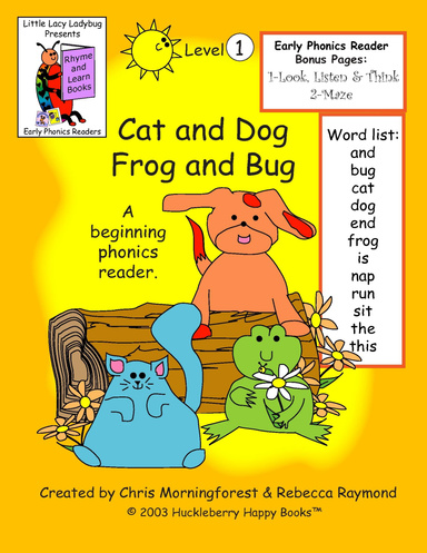 Phonics Level 1 - Cat and Dog and Frog and Bug