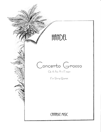 Concerto Grosso Op. 6, No. 9 in F major - Parts (download only)