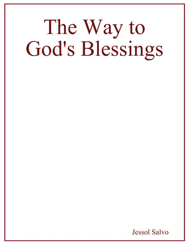The Way to God's Blessings