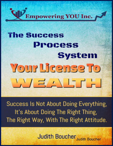 The success process system-your license to wealth!