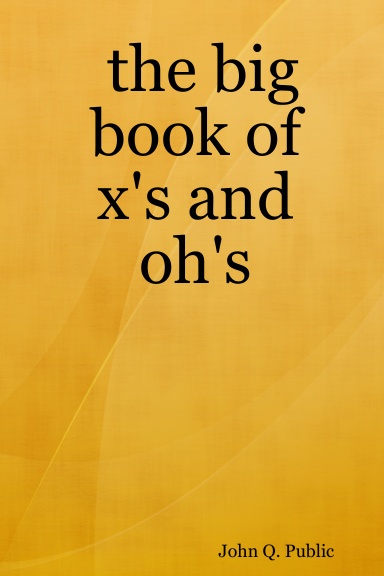 the big book of x's and oh's