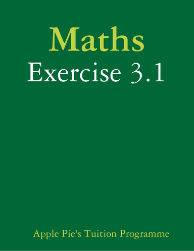 Maths - Exercise 3.1