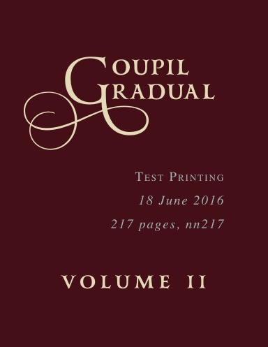 Vol 2 • Goupil Gradual (Test printing) nn217