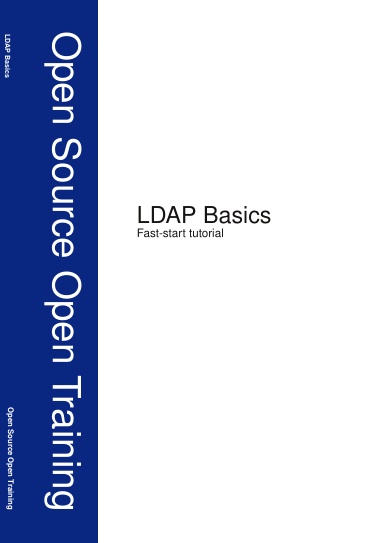 LDAP Basics Open Training