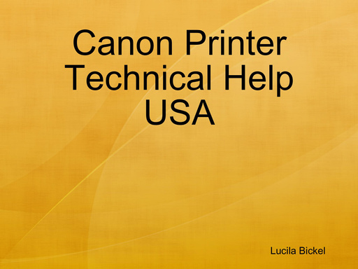 Canon Printer Technical Help USA