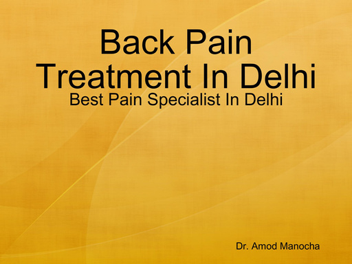 Back Pain Treatment In Delhi
