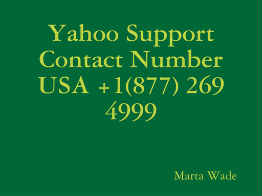 Yahoo Support Contact Number USA +1(877) 269 4999