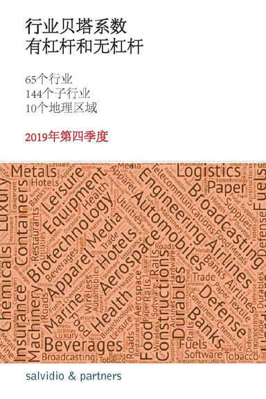 行业贝塔系数 - 2019年第四季度 (CHI)