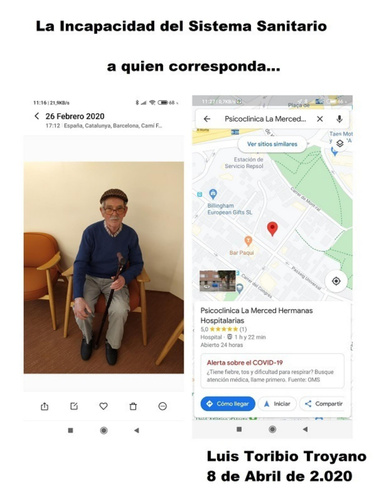 La Incapacidad del Sistema sanitario. A quien corresponda