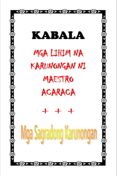 Mga Lihim Na Karunongan Ni Maestro Acaraca