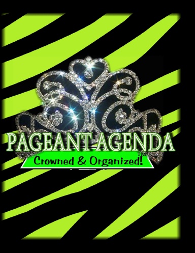 Reach For the Crown Pageant Planner (Black & Green Zebra Print)