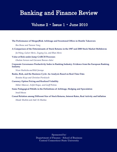 Banking and Finance Review ,Volume 2.Issue 1. 2010
