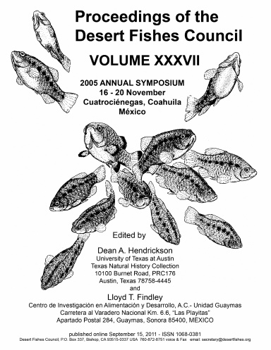 Proceedings of the Desert Fishes Council - Volume 37 (2005)