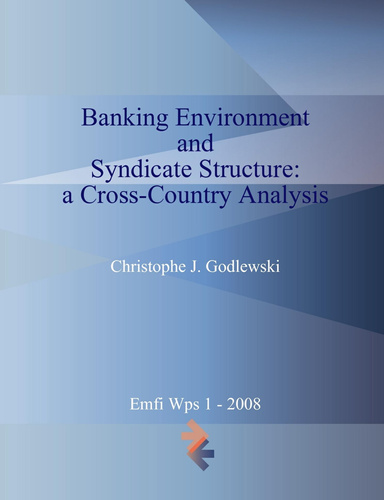 Banking Environment and Syndicate Structure: a Cross-Country Analysis