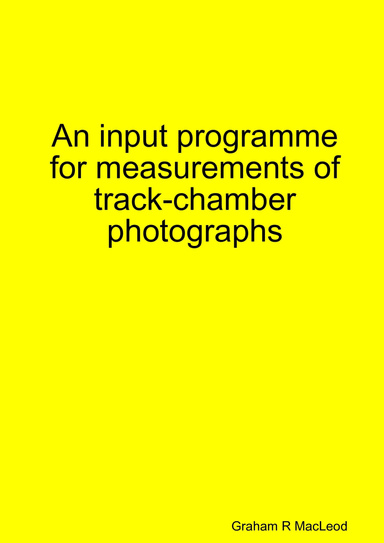 An input programme for measurements of track-chamber photographs