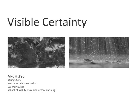Visible Certainty