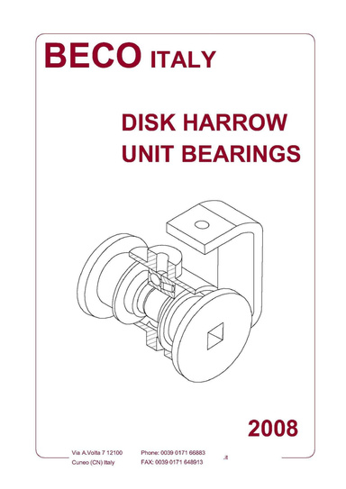 Catlogue DISK HARROW