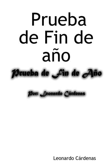 Prueba de Fin de año