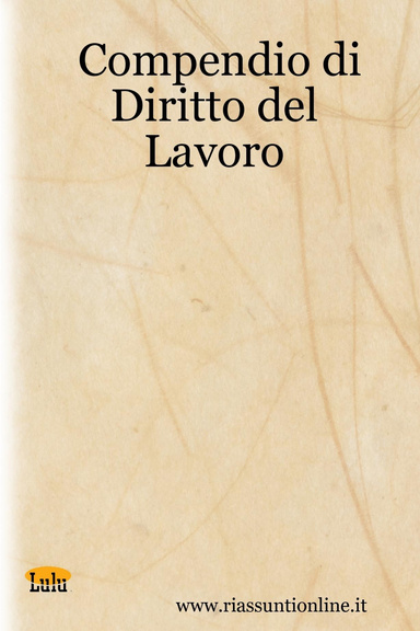Compendio di Diritto del Lavoro