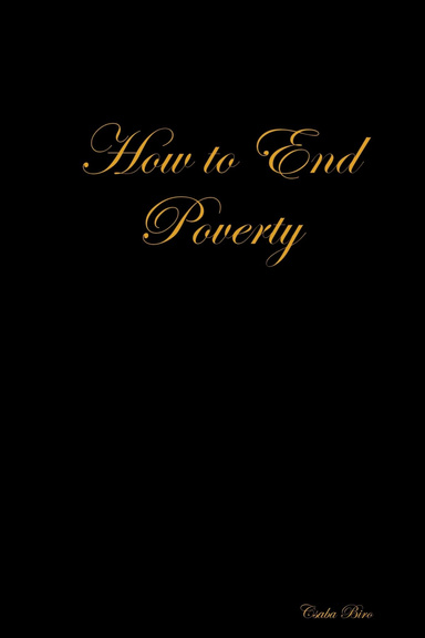 How to End Poverty