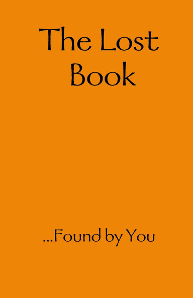 The Lost Book...Found by You