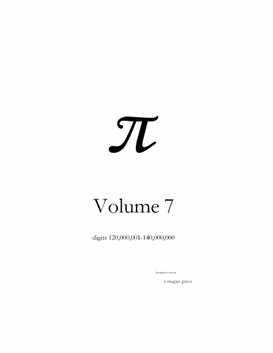 π : volume 7