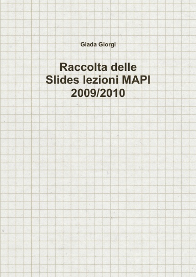 Slides lezioni MAPI 2009/2010