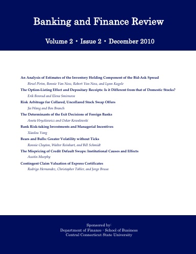 Banking and Finance Review ,Volume 2.Issue 2. 2010