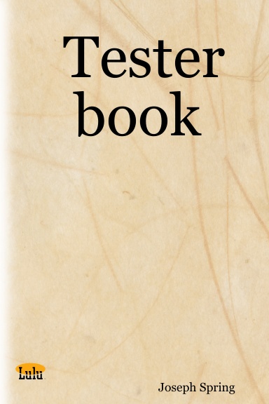 Tester book