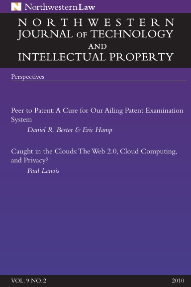 Northwestern Journal of Technology & Intellectual Property v9.2