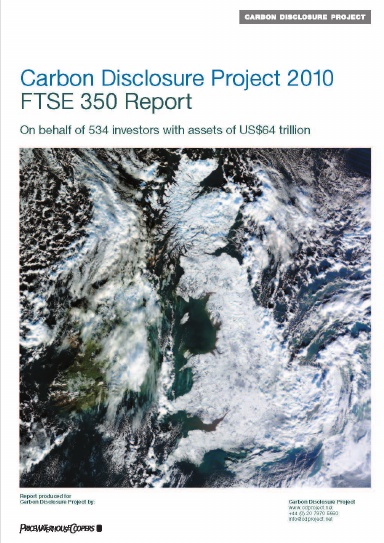 Carbon Disclosure Project FTSE 350 Report