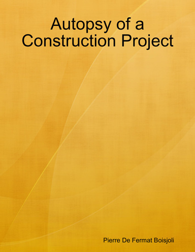 Autopsy of a Construction Project