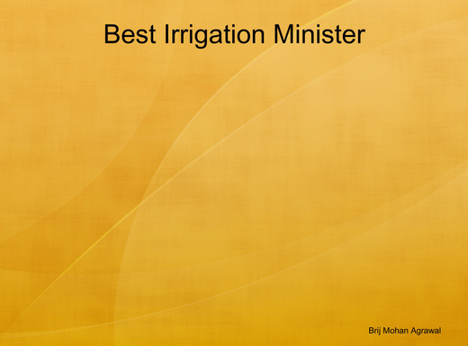 Best Irrigation Minister