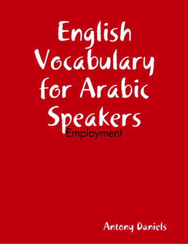 English Vocabulary for Arabic Speakers: Employment